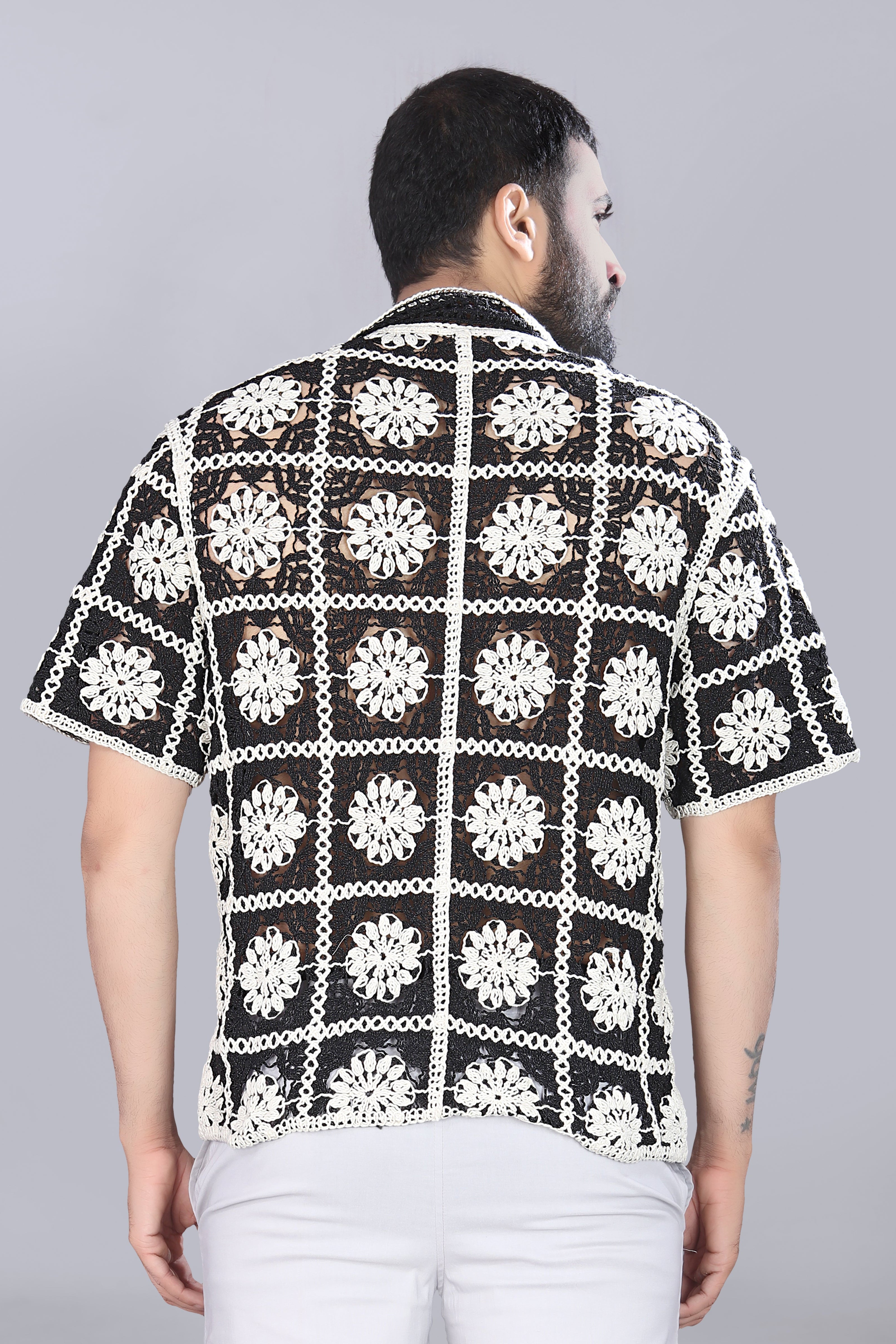 Flower Box Crotchet Shirt