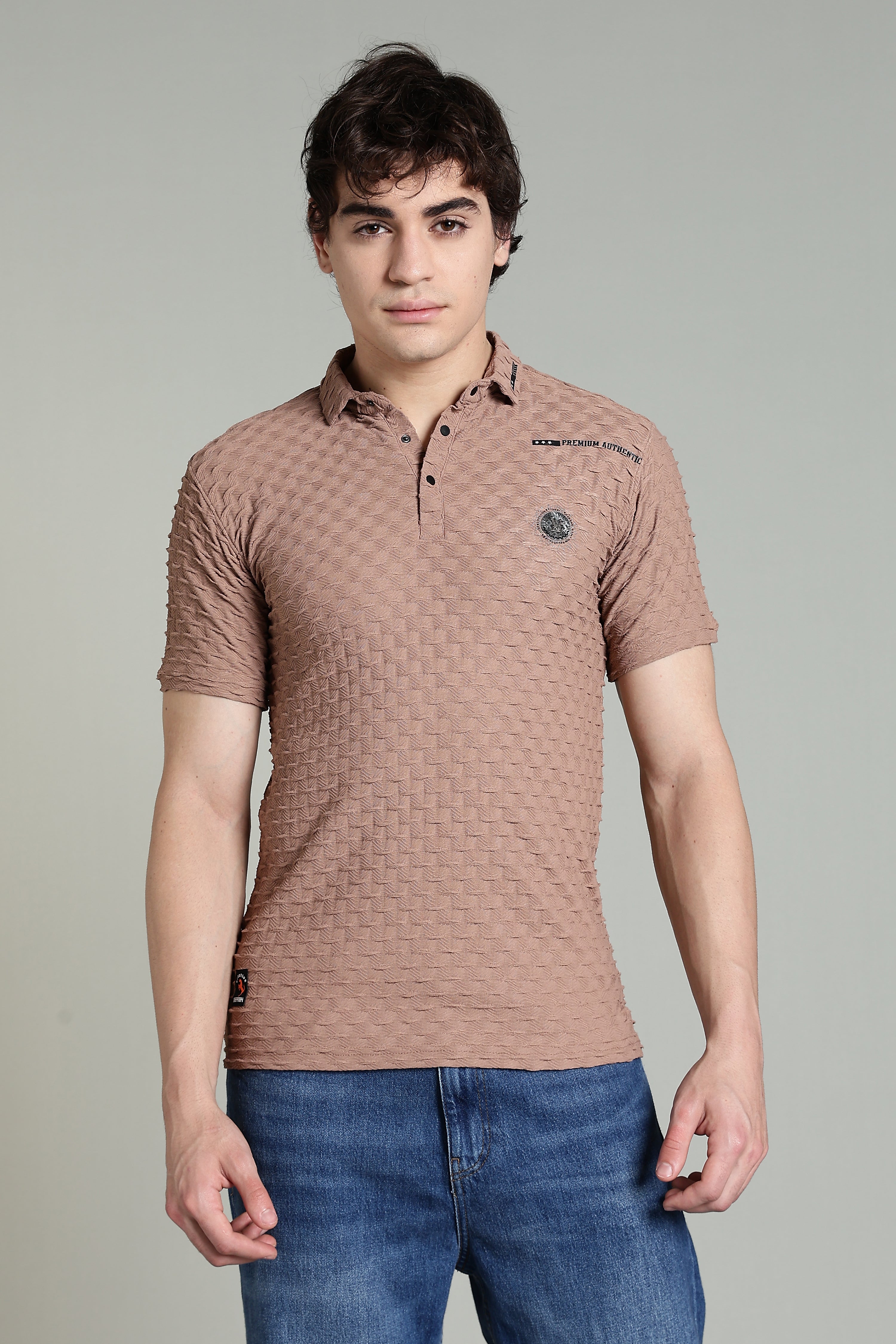 Premium Textured Polo T-Shirt