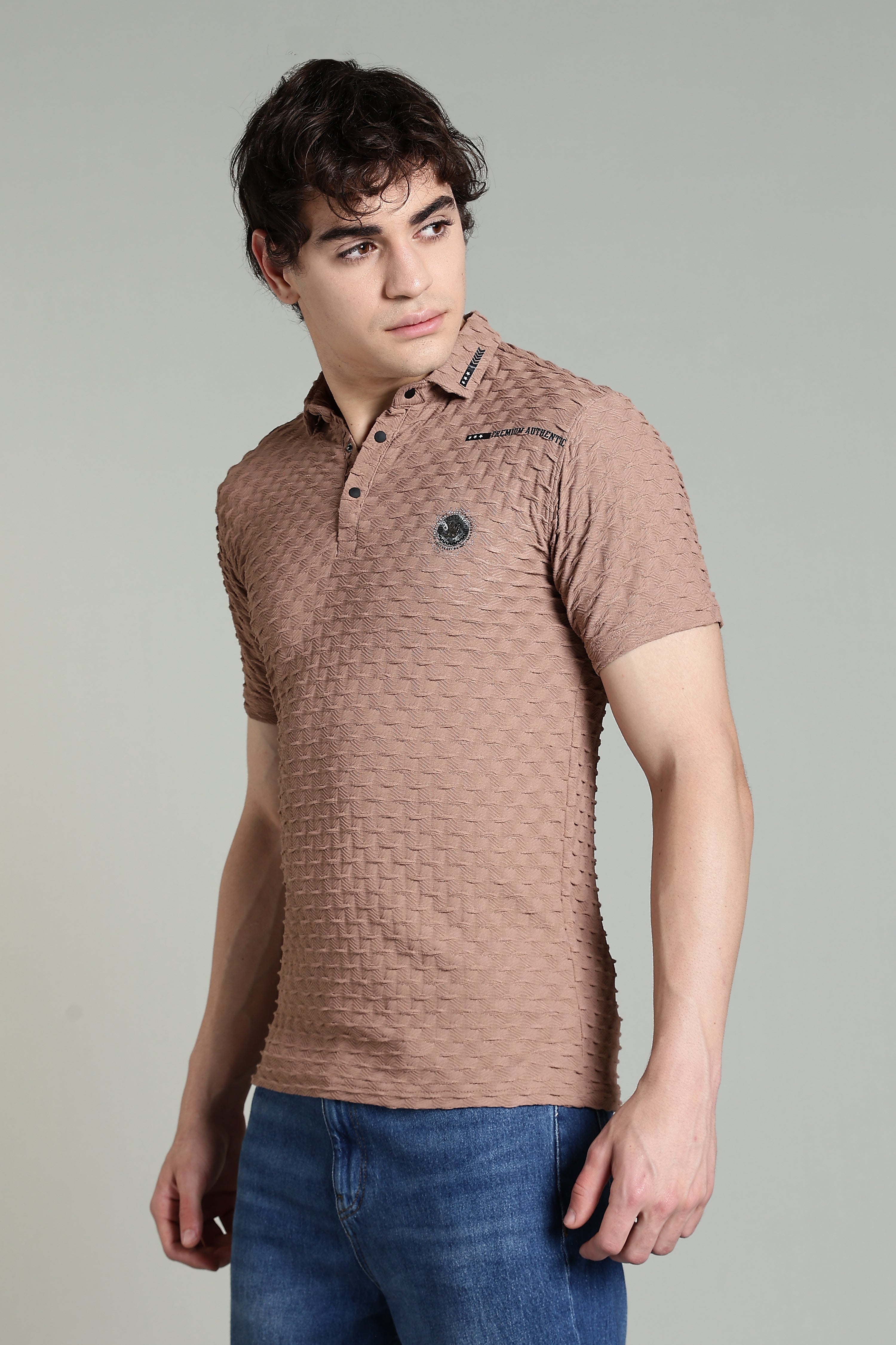 Premium Textured Polo T-Shirt