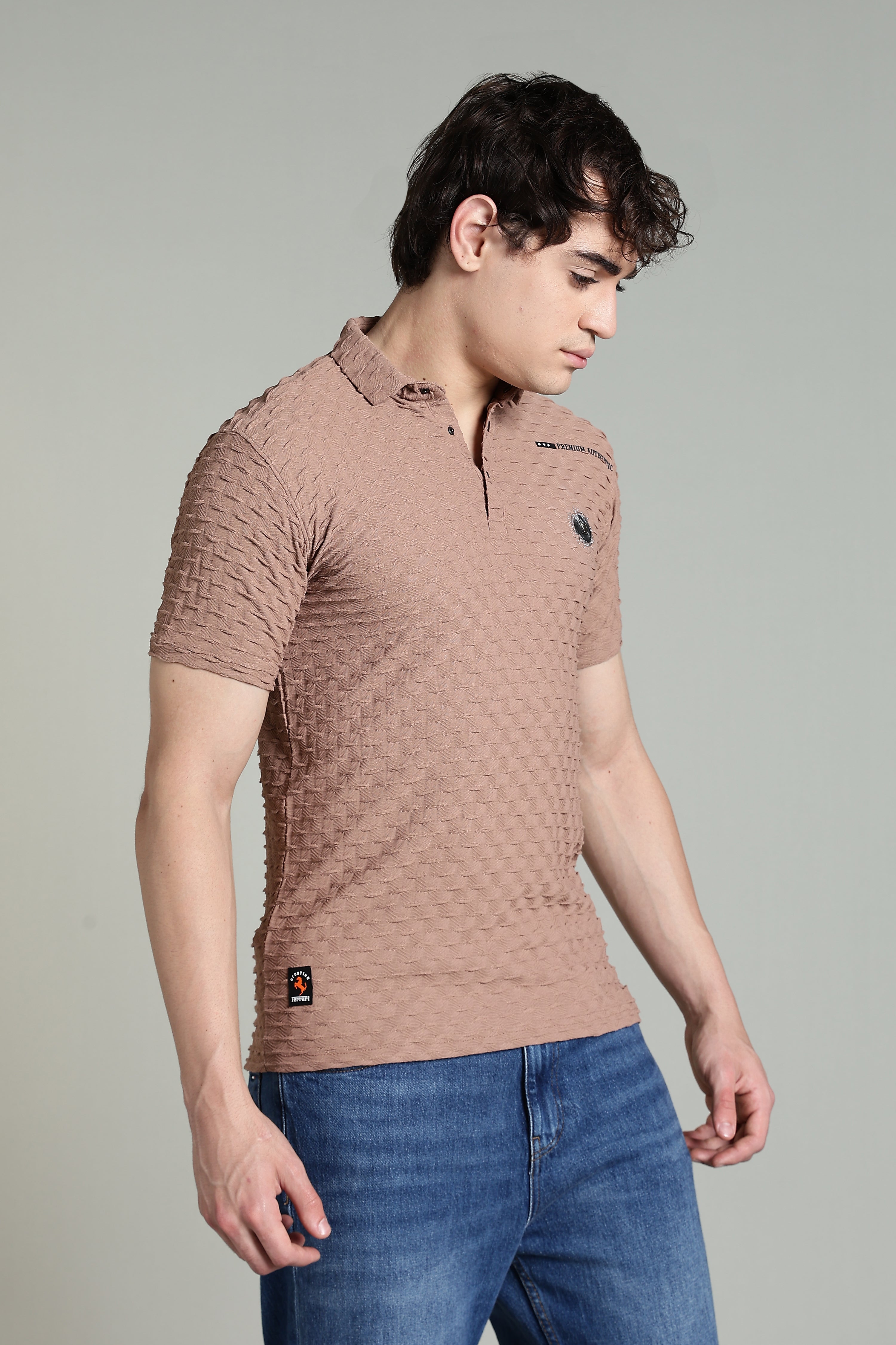 Premium Textured Polo T-Shirt
