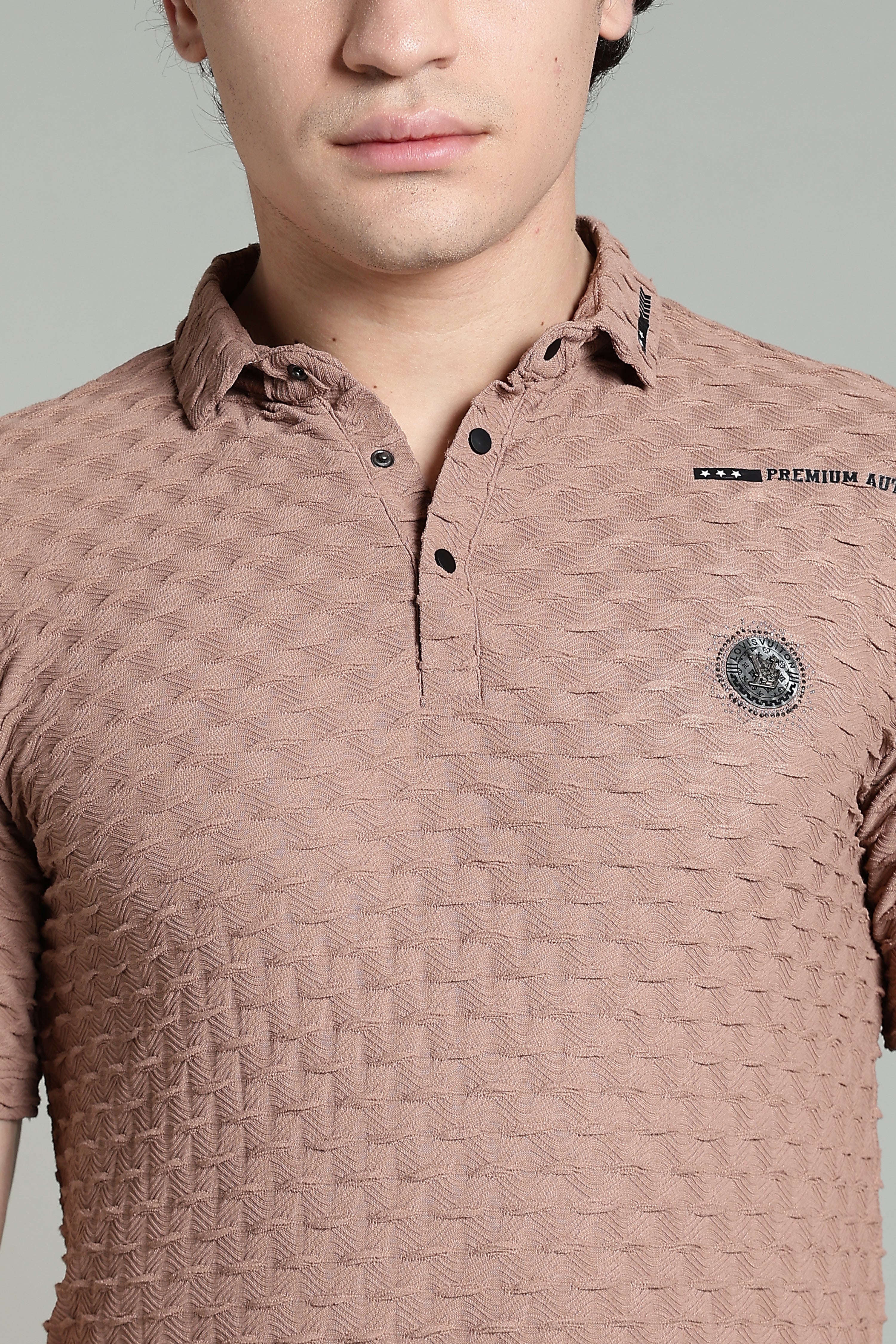 Premium Textured Polo T-Shirt