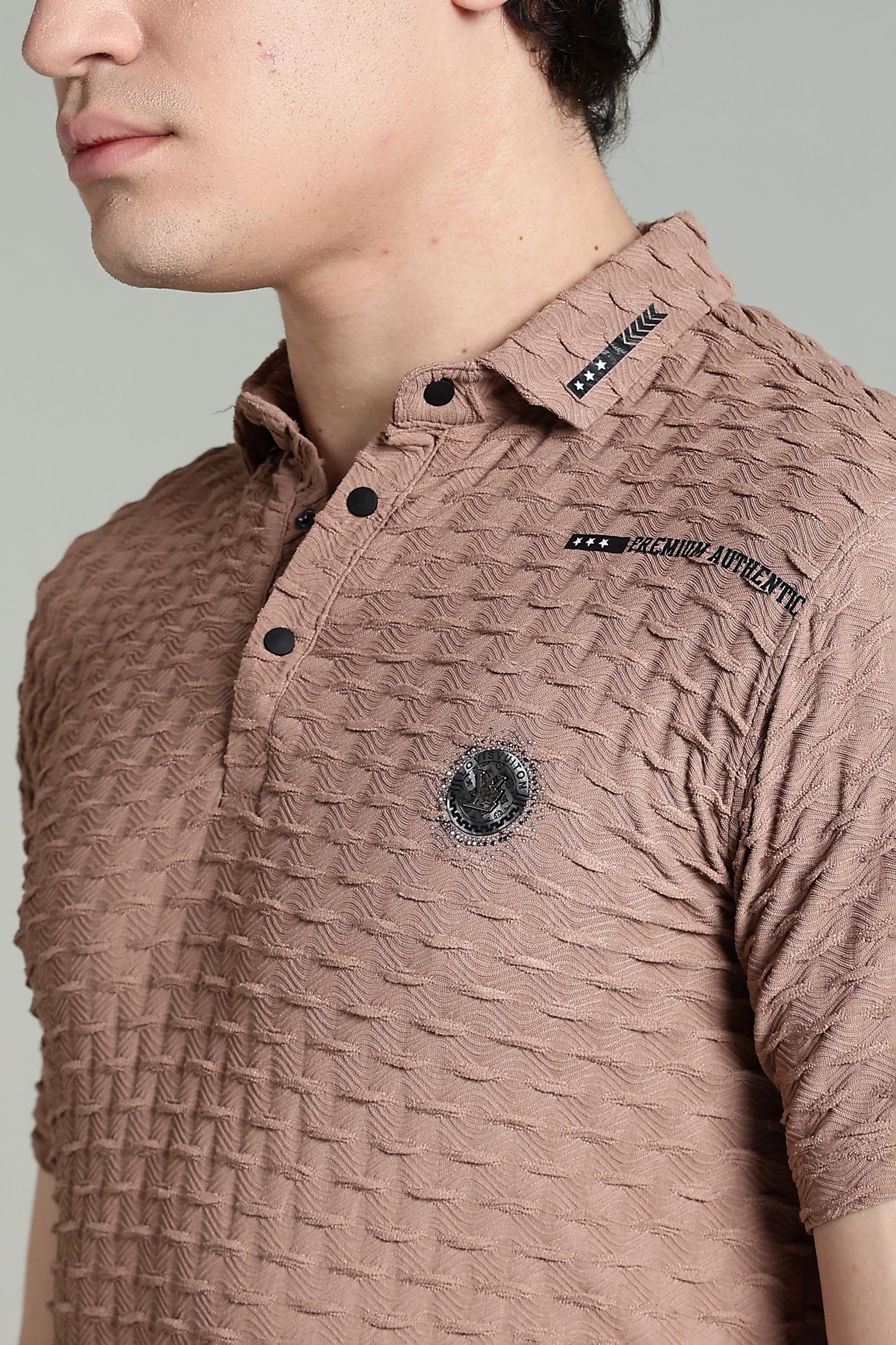 Premium Textured Polo T-Shirt