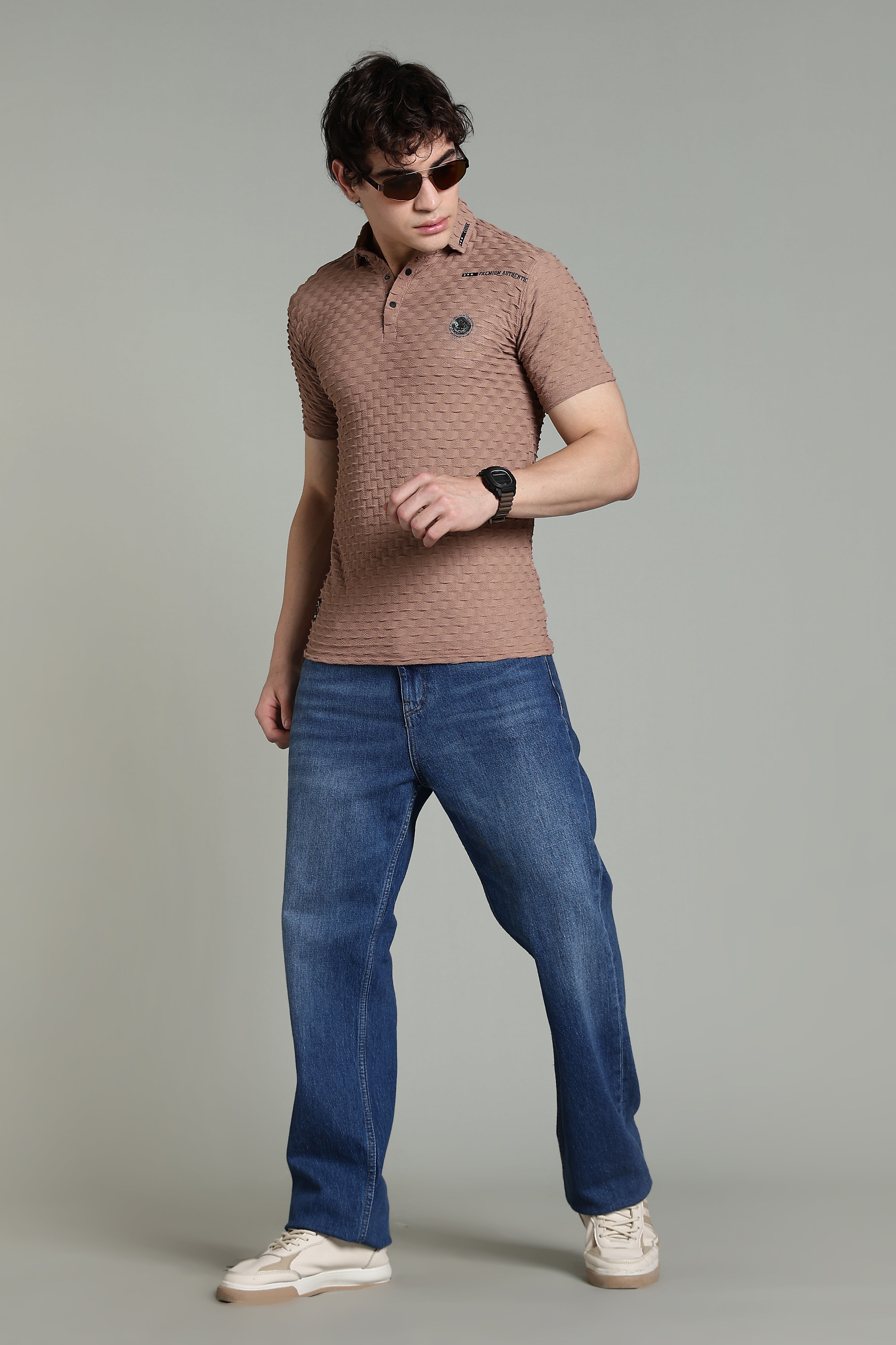 Premium Textured Polo T-Shirt