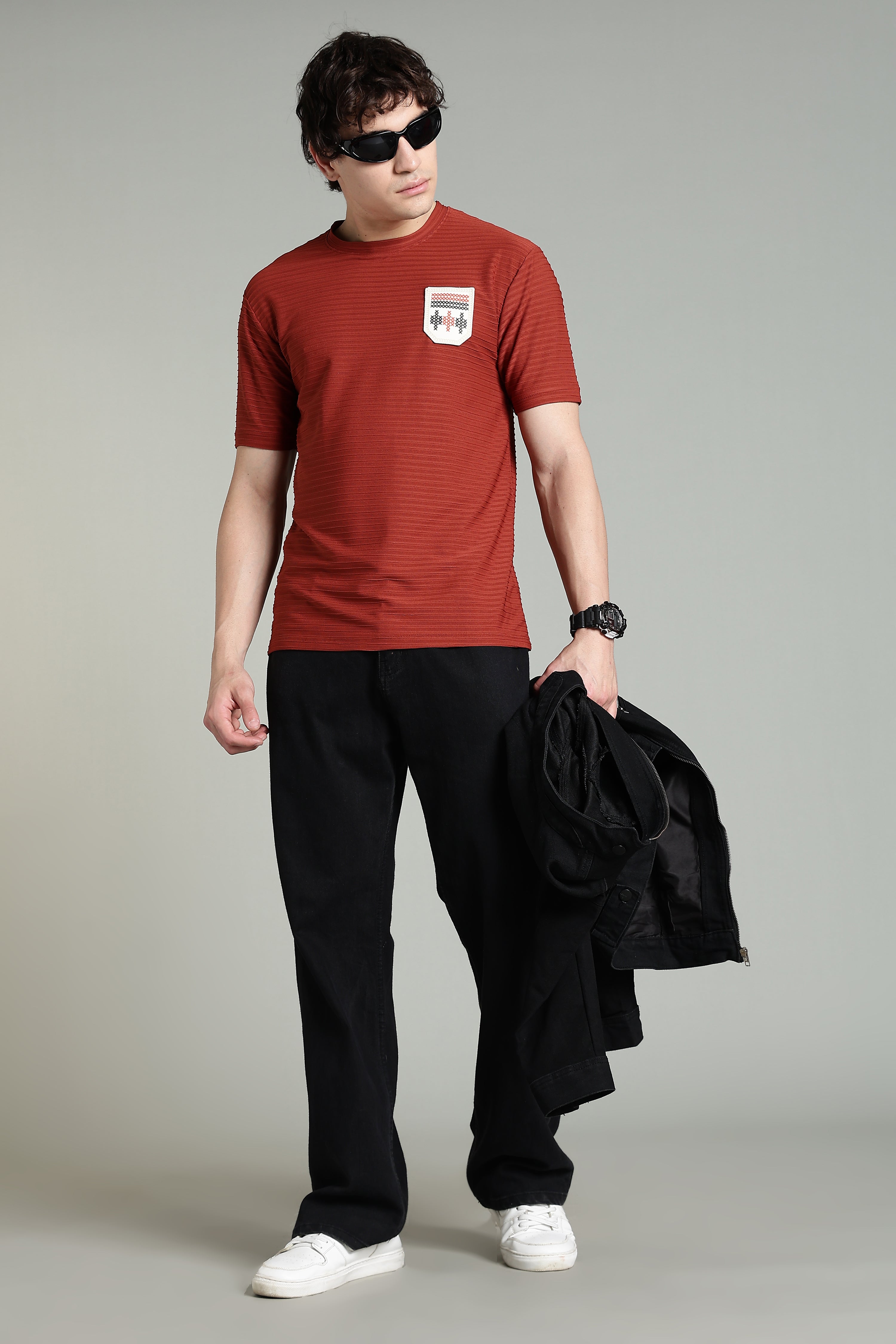 Textured Rust T-Shirt