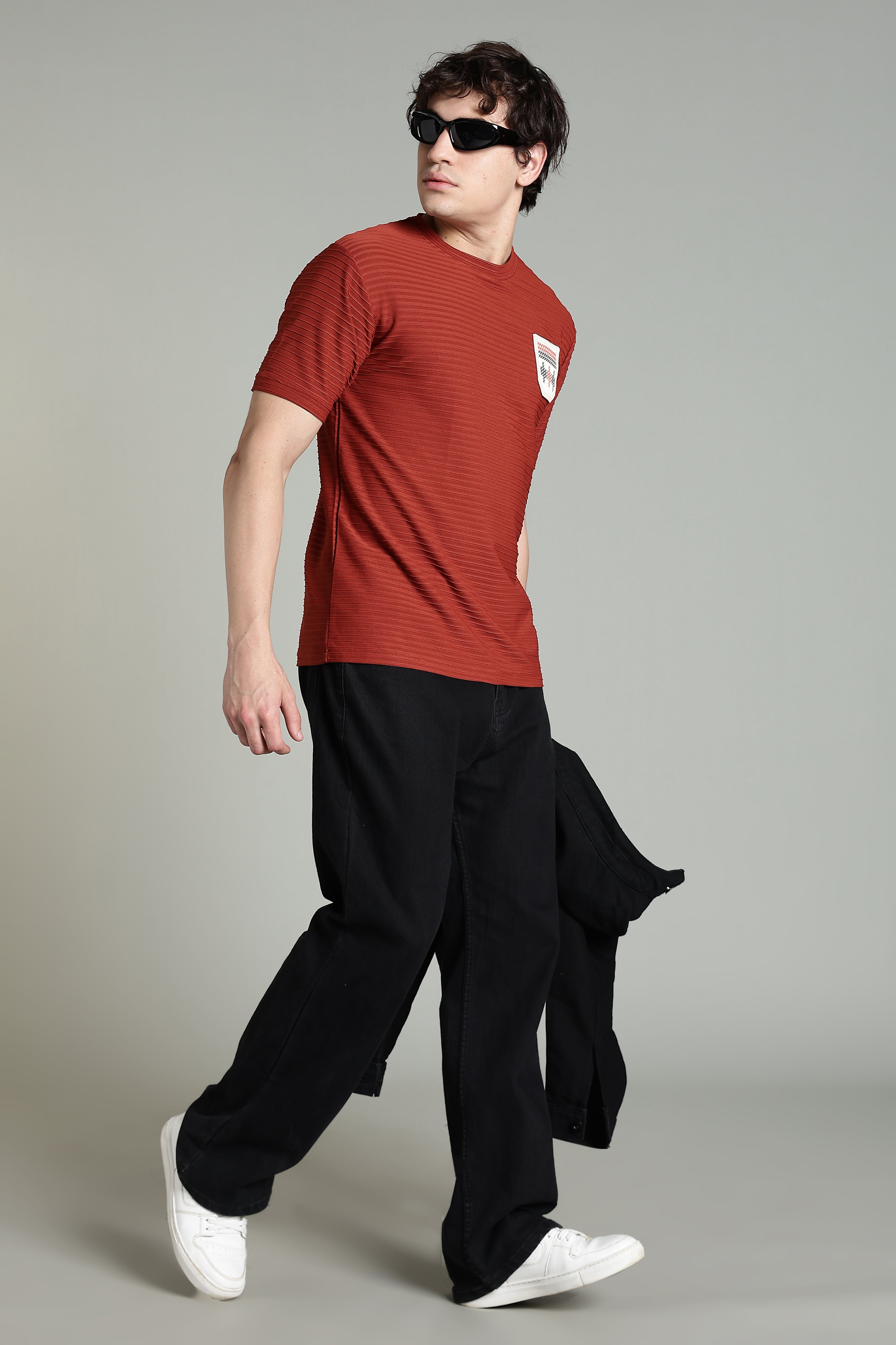 Textured Rust T-Shirt