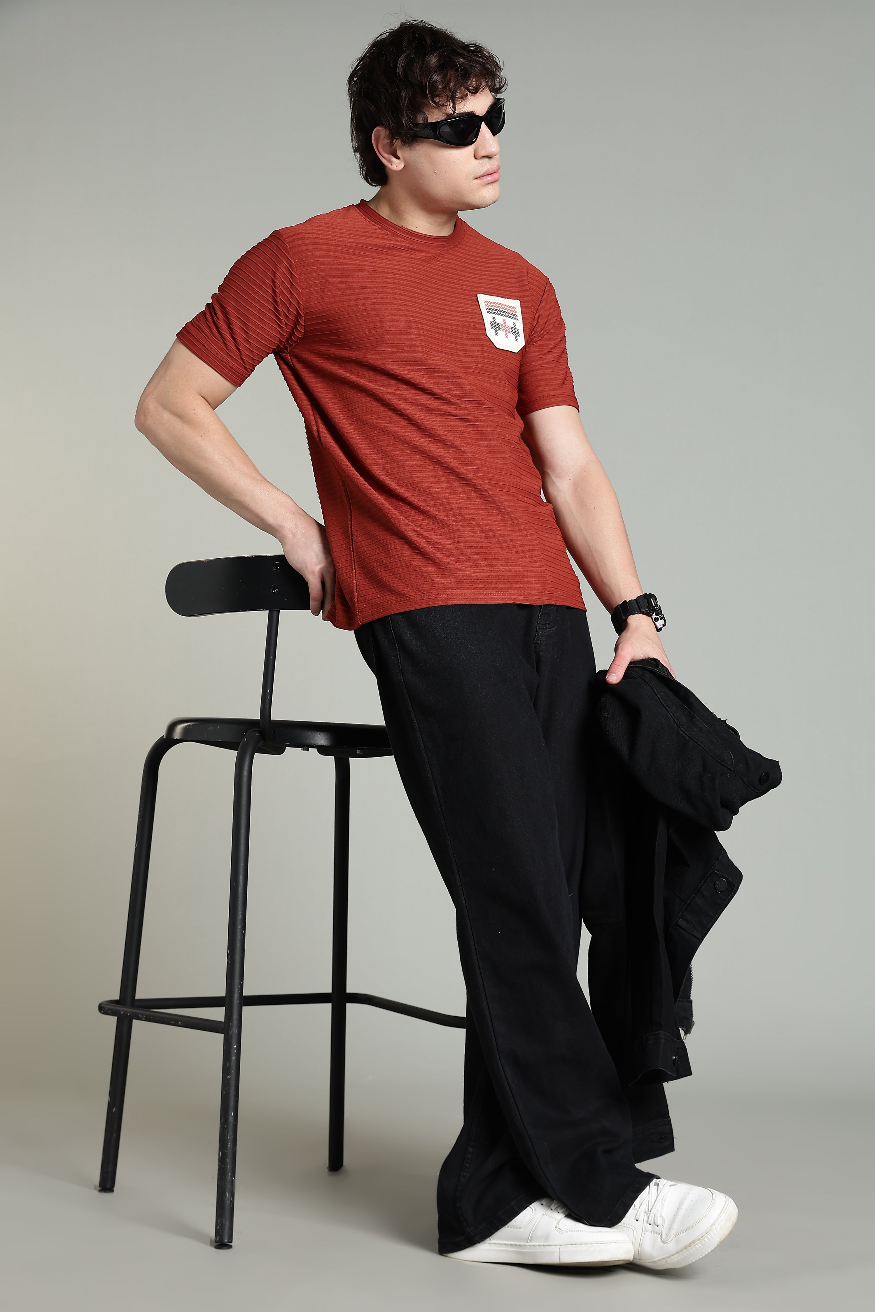 Textured Rust T-Shirt