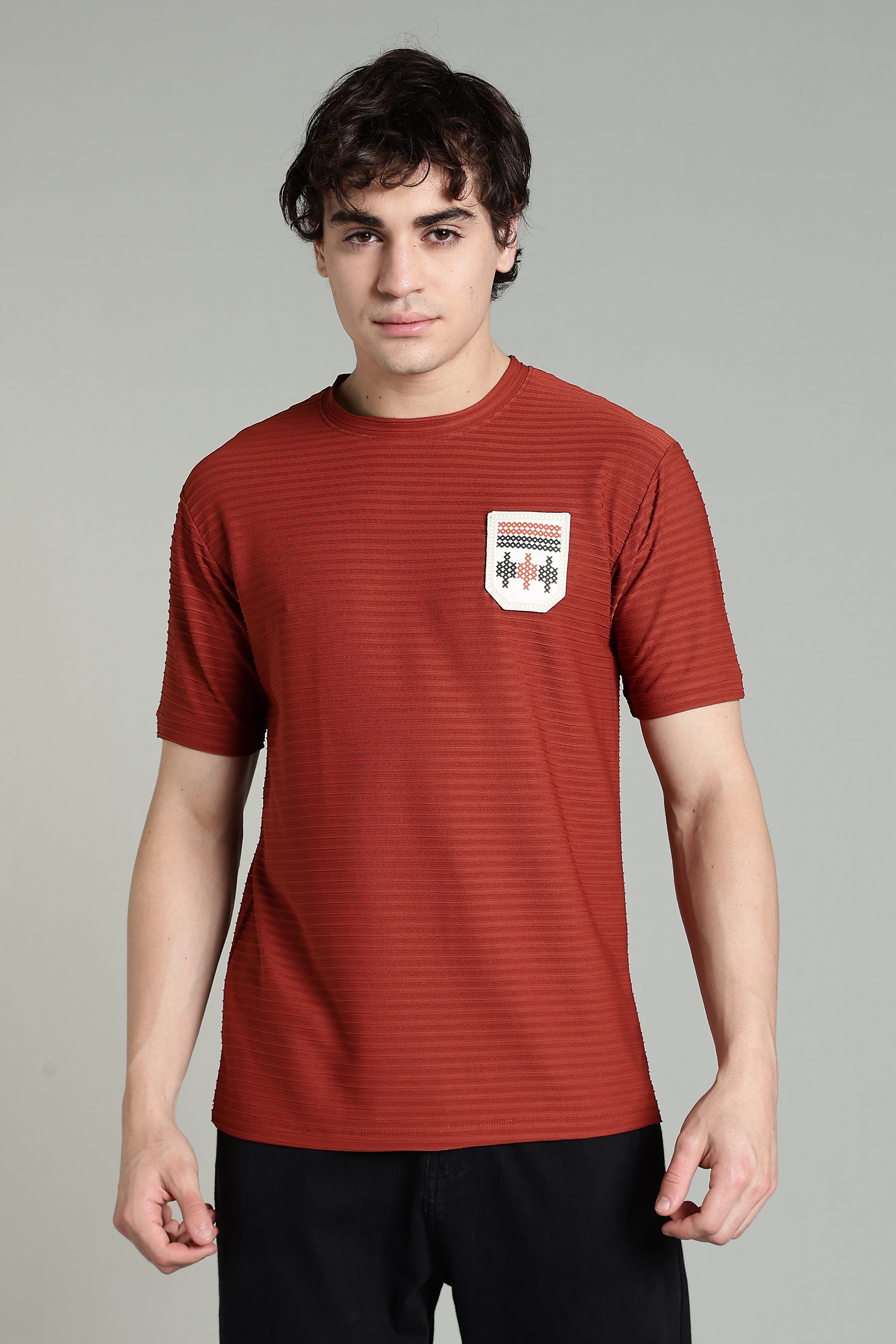Textured Rust T-Shirt