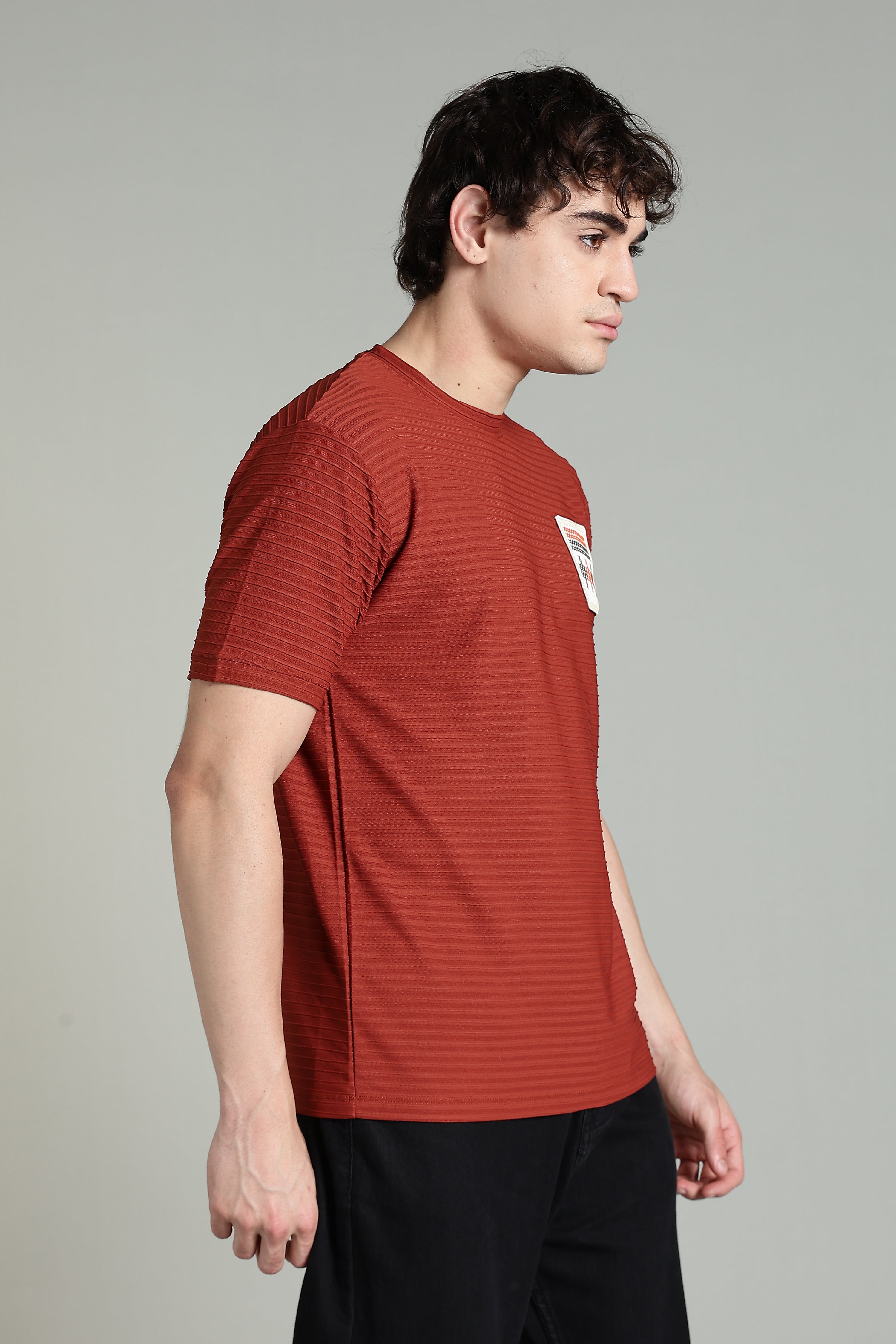 Textured Rust T-Shirt