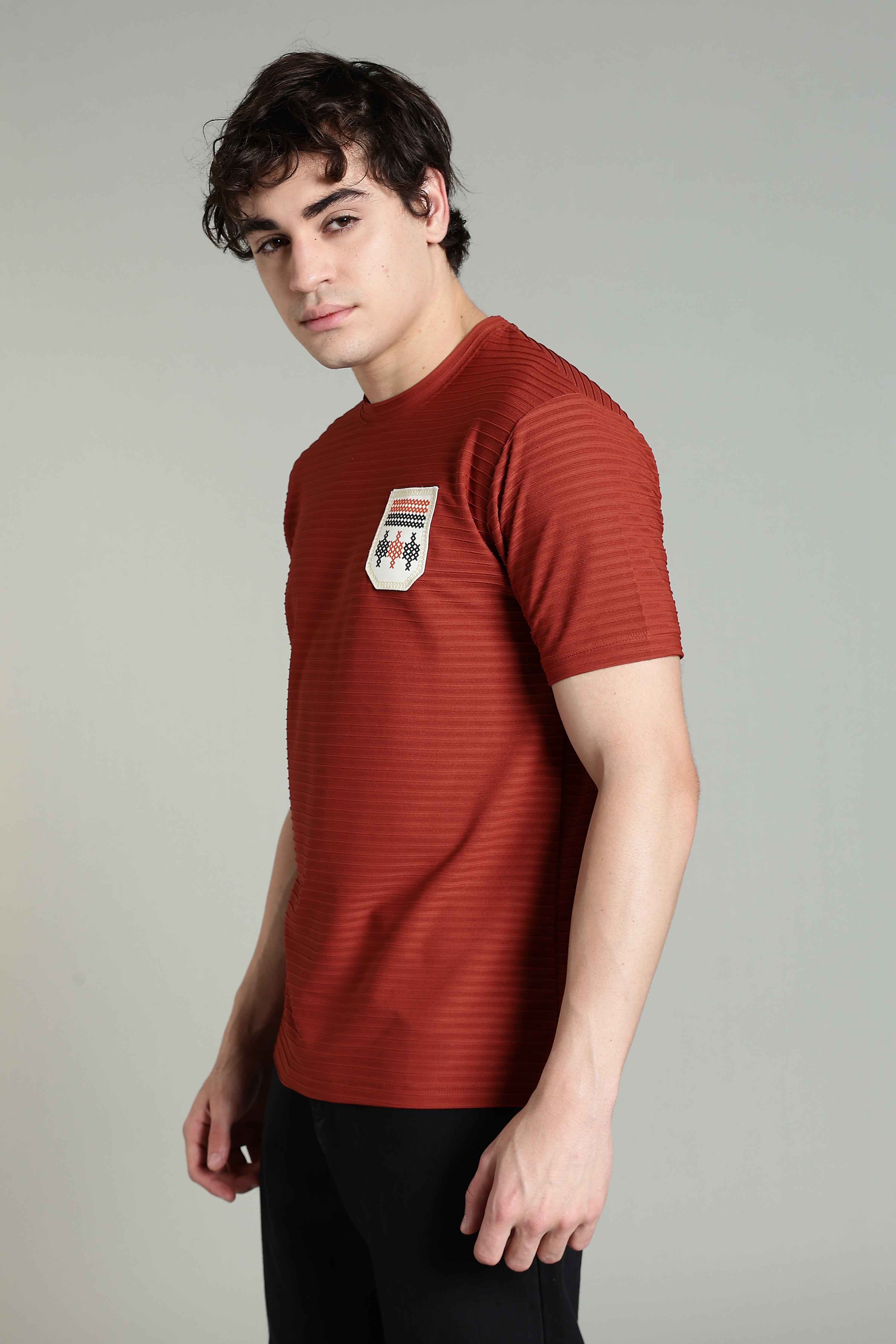 Textured Rust T-Shirt