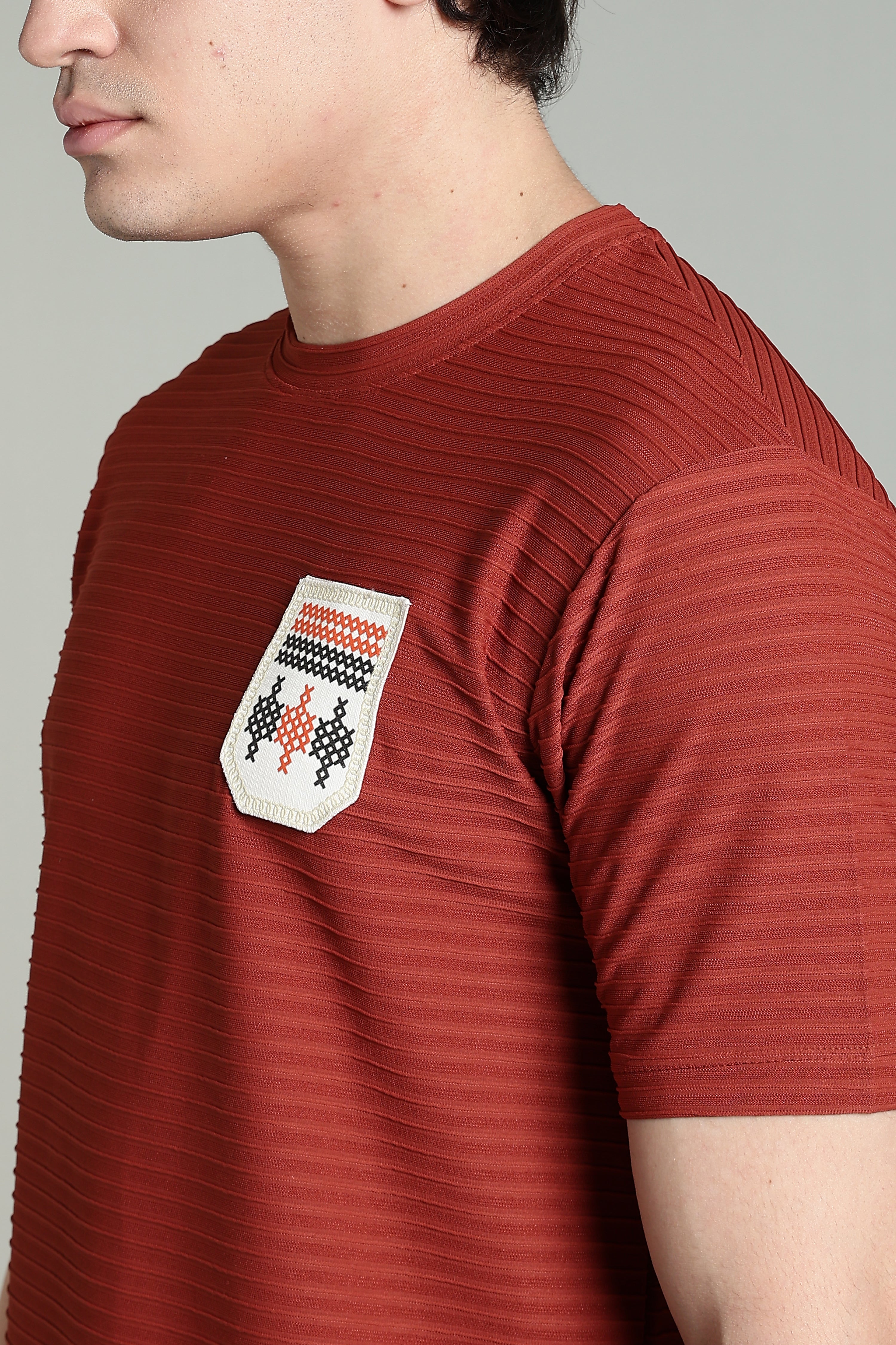 Textured Rust T-Shirt