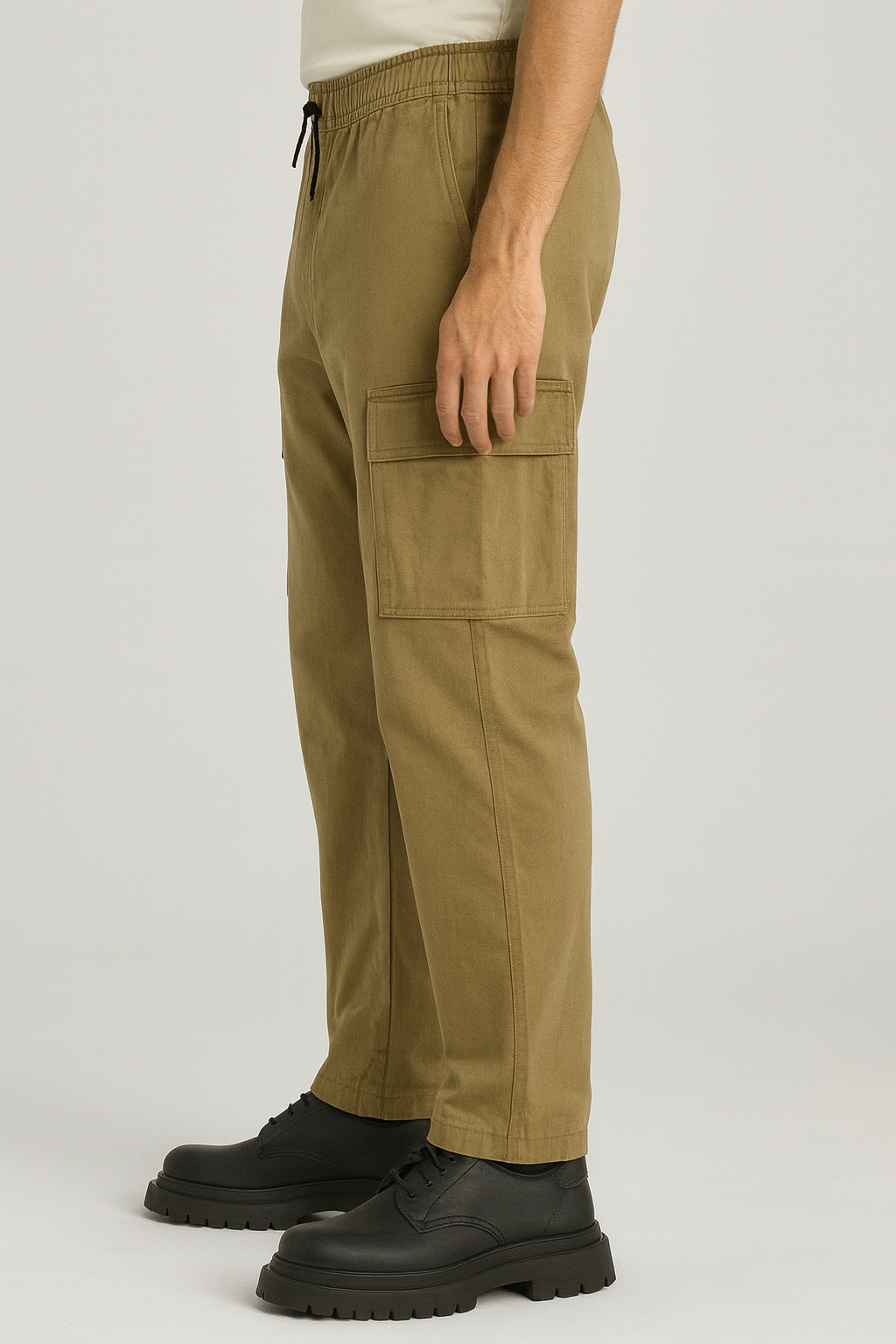 Men's Utility Cargo Pants - Dark Beige